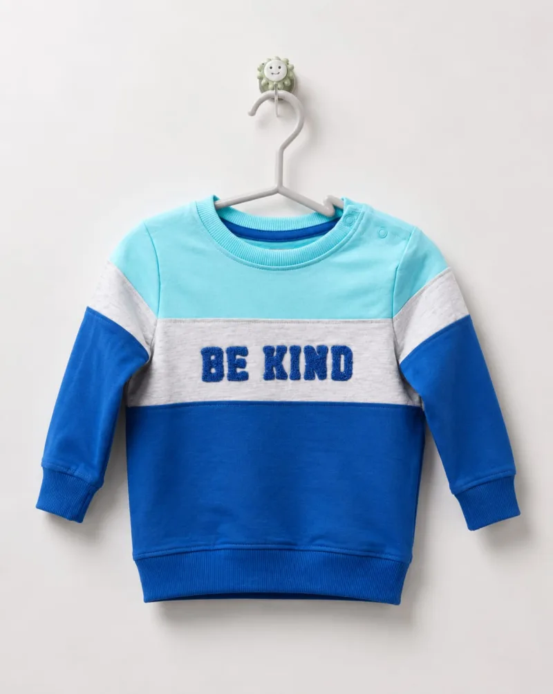Kids "Be Kind" Colourblock Sweatshirt