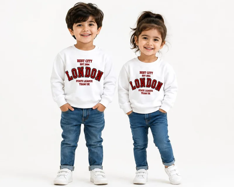 Kids "London Best City" Graphic Sweatshirt
