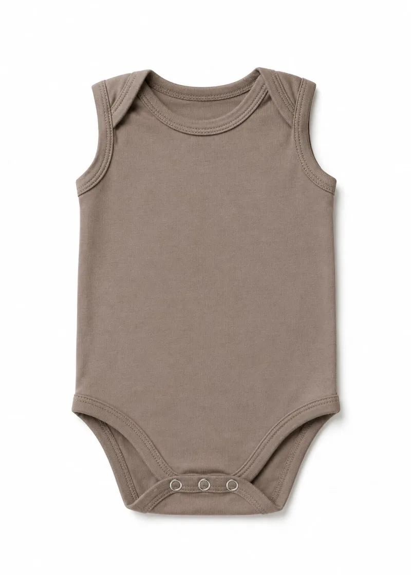 Baby Sleeveless Envelope-Neck Bodysuit